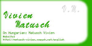 vivien matusch business card